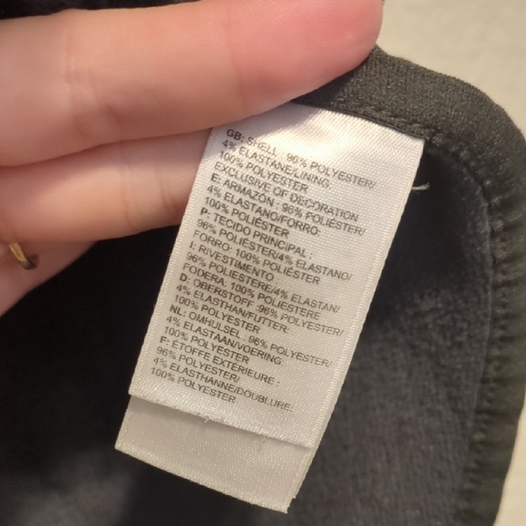 The North Face charcoal zip-up hooded long sleeve oversized jacket - Picture 5 of 7